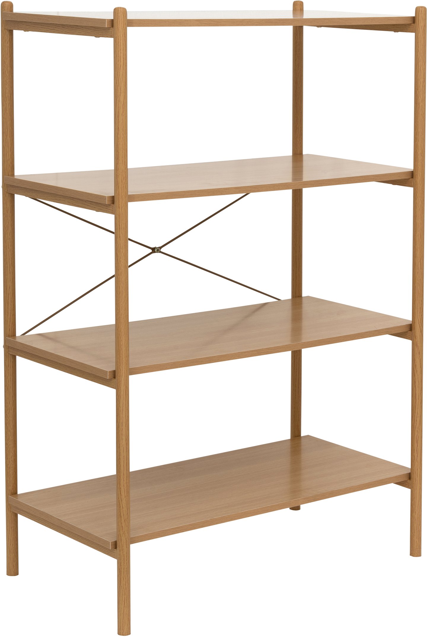 Kastrup hylly 80x118 cm, natural tammi (MDF/melamiini): Tyylikäs Kastrup-hylly, luonnollista tammea. Sopii olohuoneeseen tai eteiseen, täydellinen säilytyskaluste kirjoille ja koriste-esineille.