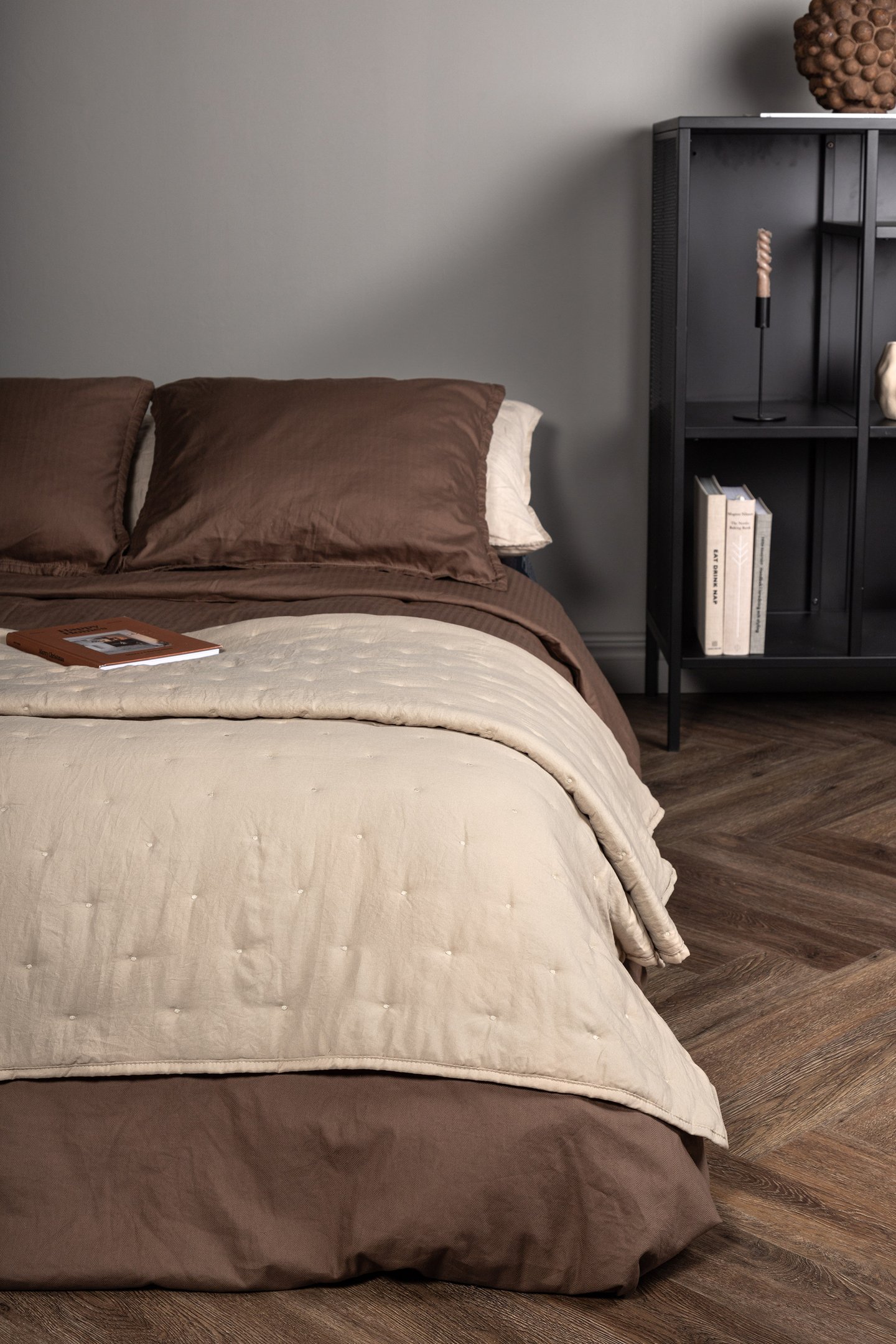 Venture home sally päiväpeitto 260x260, beige (15985-402)