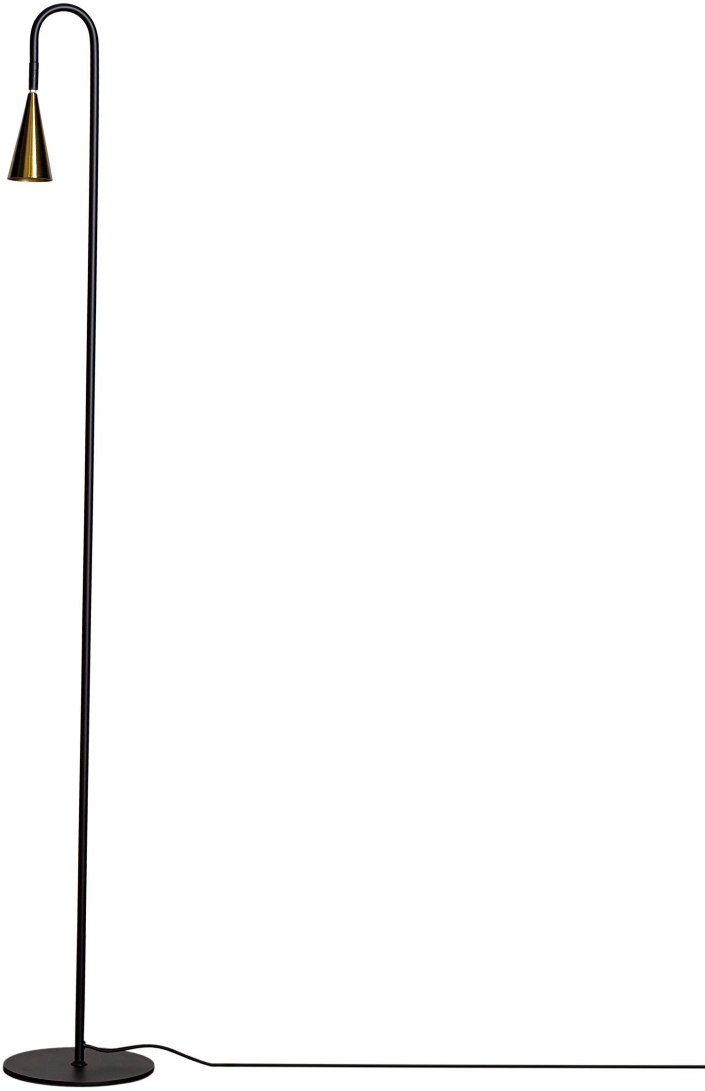 Spline lattiavalaisin musta/messinki