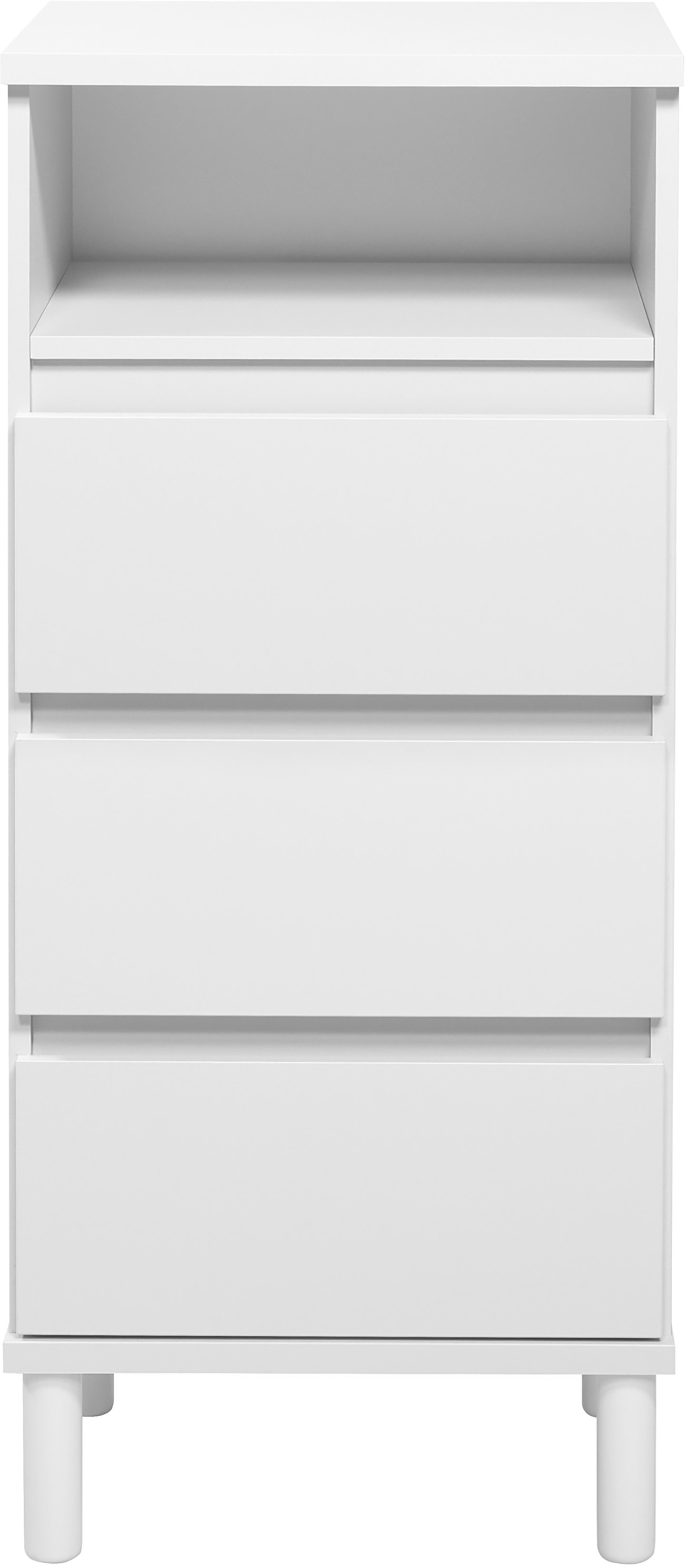 Sata lipasto nro 6. 47cm/3-ltk + avo valkoinen, pyöreä jalka