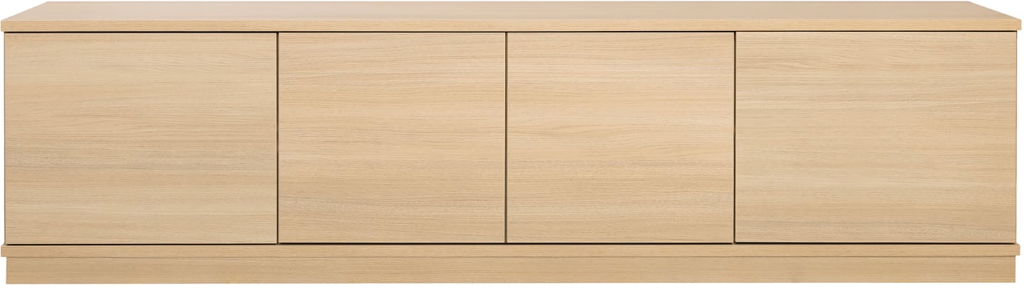 Sata-sarja taso nro 88. 200cm 4 ovea vaalea tammi, sokkeli
