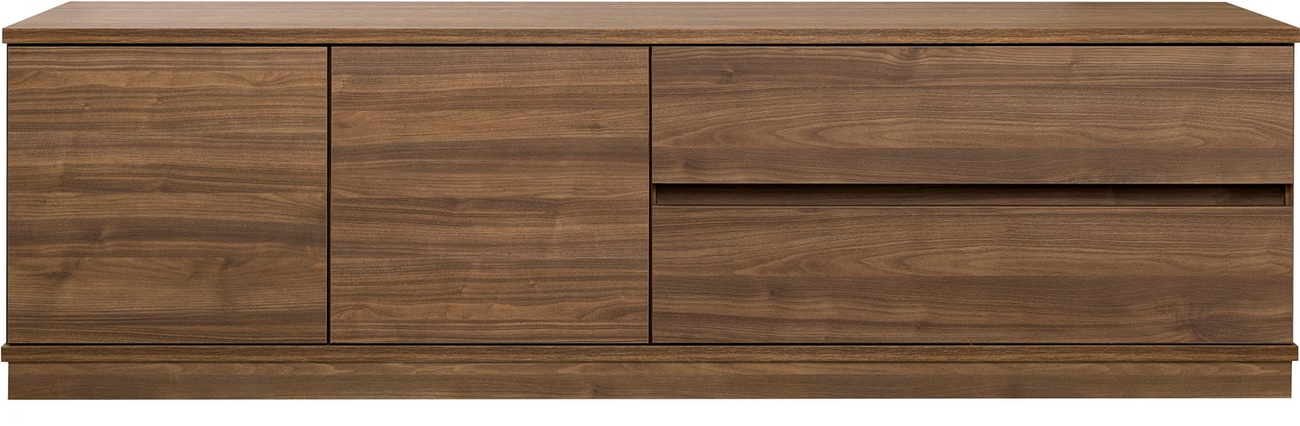 Sata taso nro 45. 183cm 2 ovi vasen + 2ltk ruskea, sokkeli