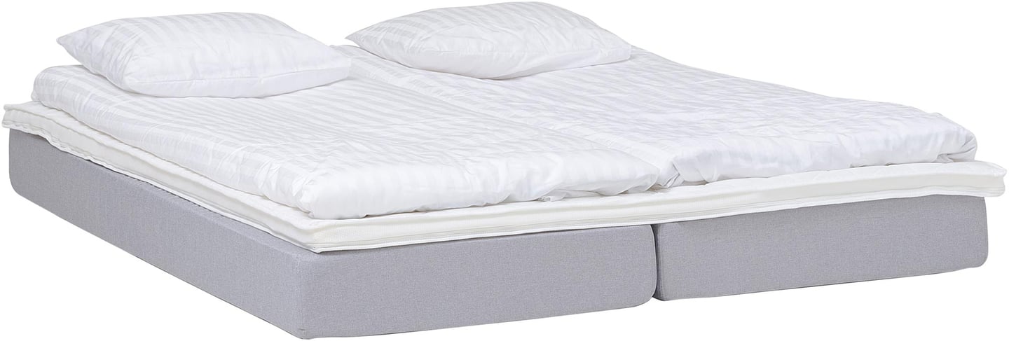 Moon Silver joustinpatjasetti 160x200 cm vaaleanharmaa + Silver Standard -petauspatja