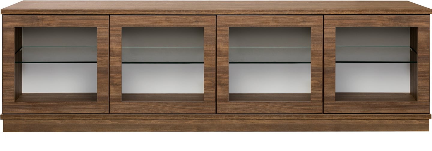 Sata-sarja taso nro 52. 183cm 4 lasiovea ruskea, sokkeli