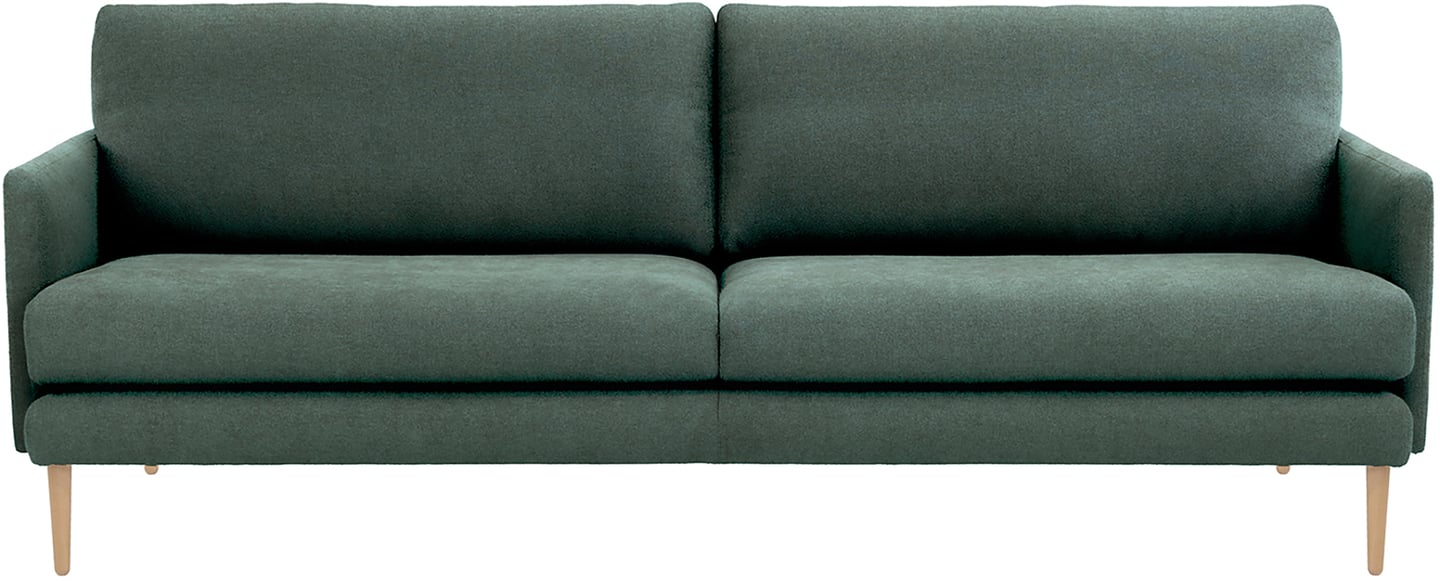 Pohjanmaan® Nordic 3-ist. sohva jumbo 237cm, Cloud-39 kangas, tammijalat: Tyylikäs 3-istuttava kangassohva, muokattava, moderni design. Sopii olohuoneeseen, tarjoaa mukavuutta ja tyyliä. Tammi jalat, neutraali väri.