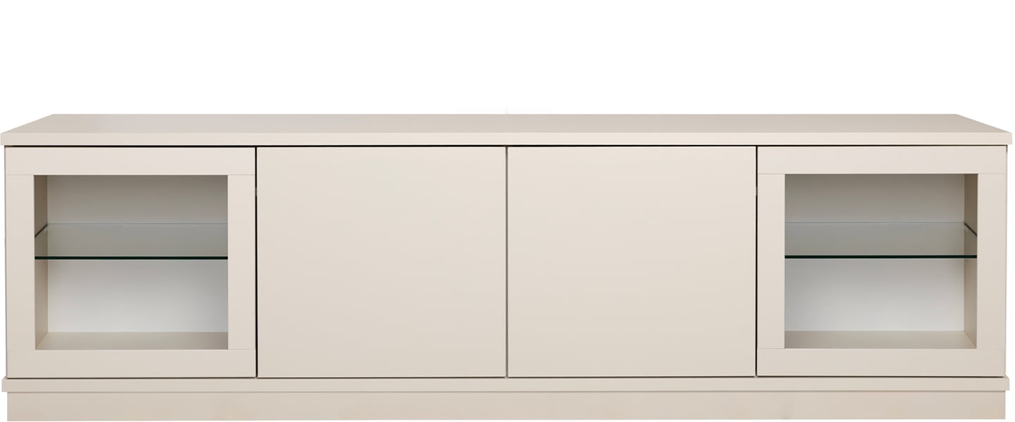 Sata taso nro 50. 183cm 2 ovea + 2 lasiovea greige, sokkeli