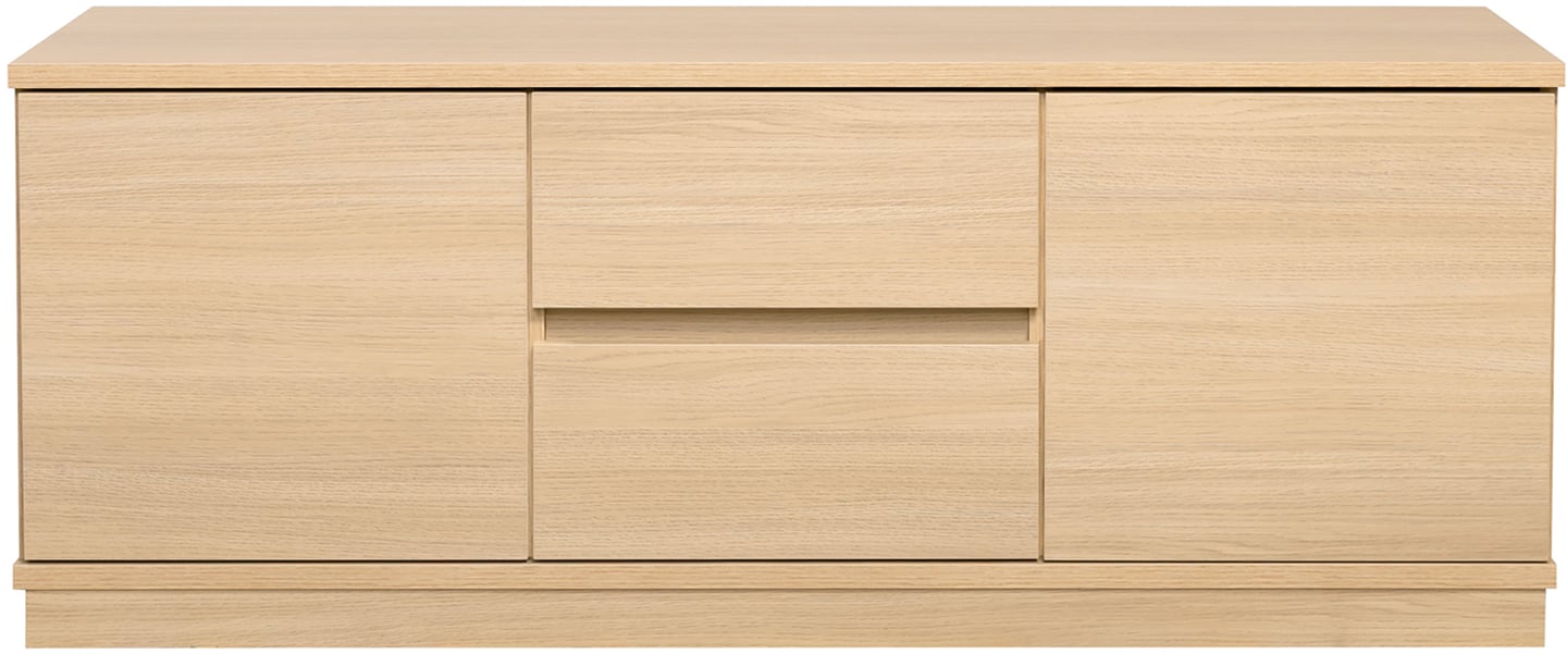 Sata taso nro 31. 138cm 2 ovea + 2ltk vaalea tammi, sokkeli