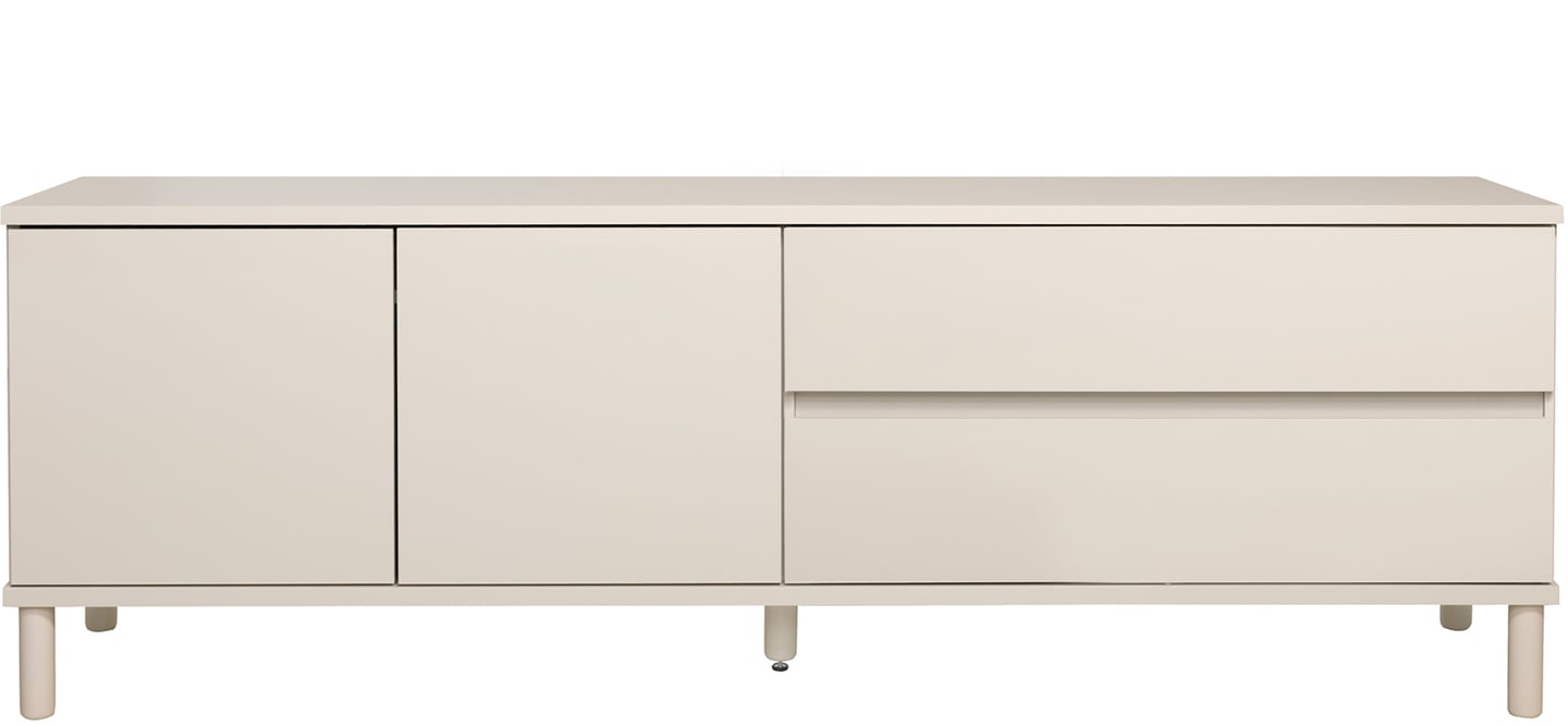 Sata taso nro 45. 183cm 2 ovi vasen + 2ltk greige, pyöreä jalka