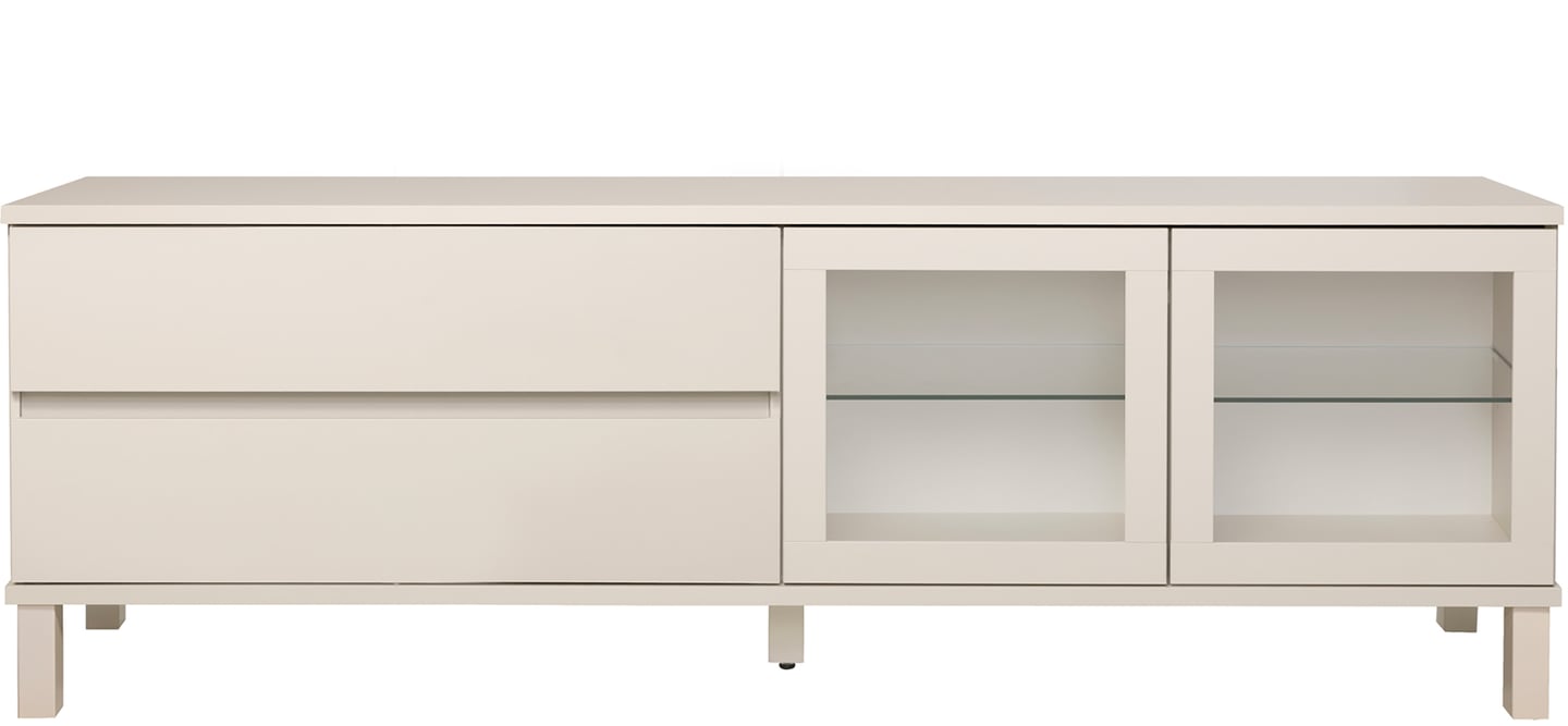 Sata taso nro 48. 183cm 2 lasiovi oikea + 2ltk greige, kantikas jalka