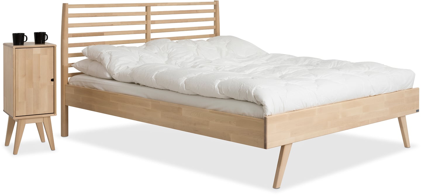 Notte sänky 160 cm koivu lakattu