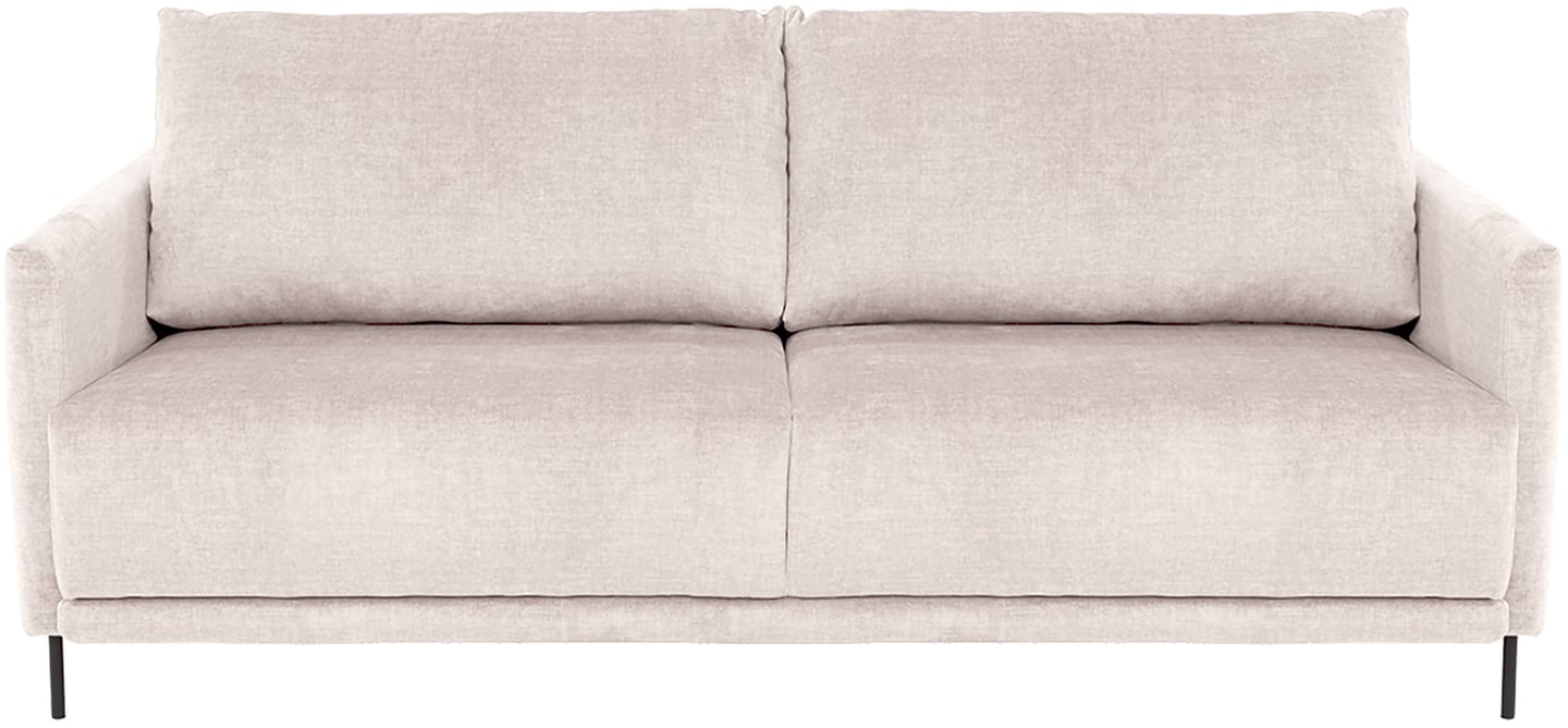 Pohjanmaan® Scandic 3-ist. sohva 198cm, Cloud 02-kangas, musta metallijalka: Tyylikäs 3-istuttava kangassohva, muokattava ja dynaaminen, täydellinen olohuoneeseen. Moderni design yhdistää mukavuuden ja käytännöllisyyden.
