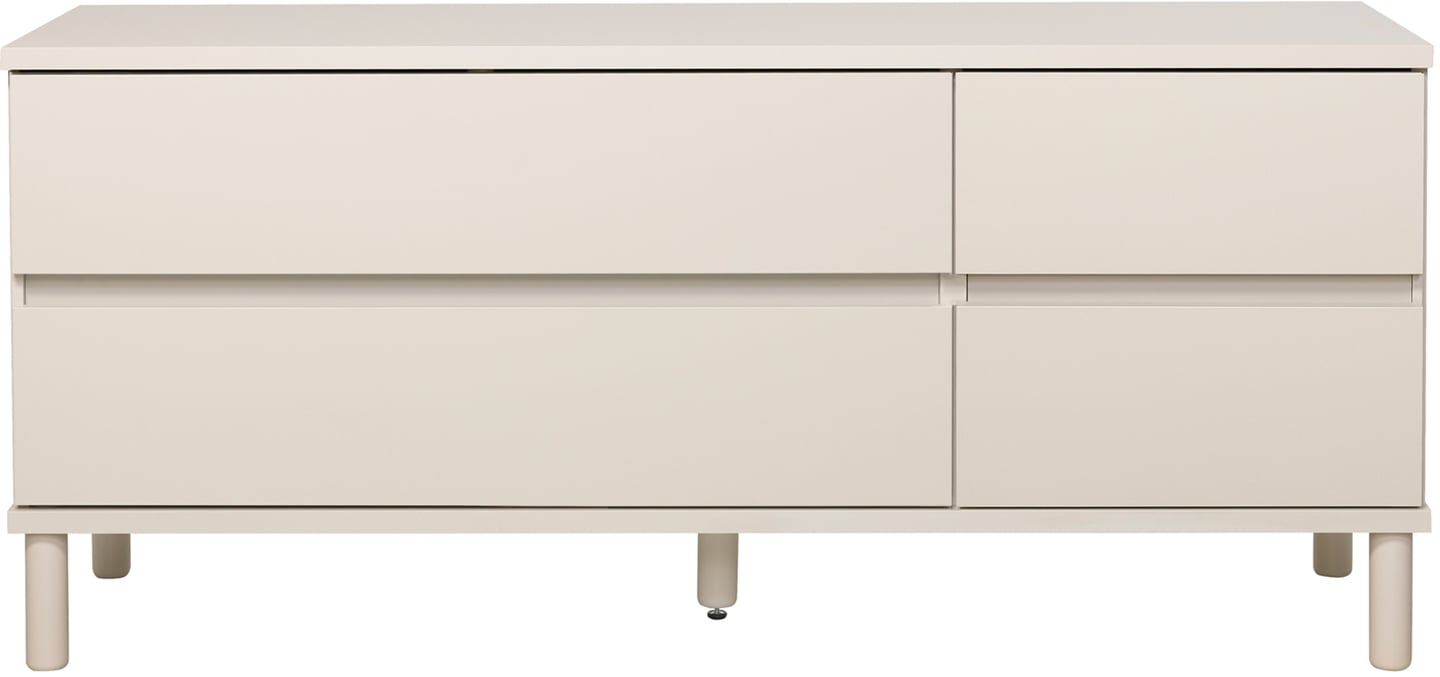 Sata taso nro 35. 138cm 2 lev ltk + 2ltk greige, pyöreä jalka