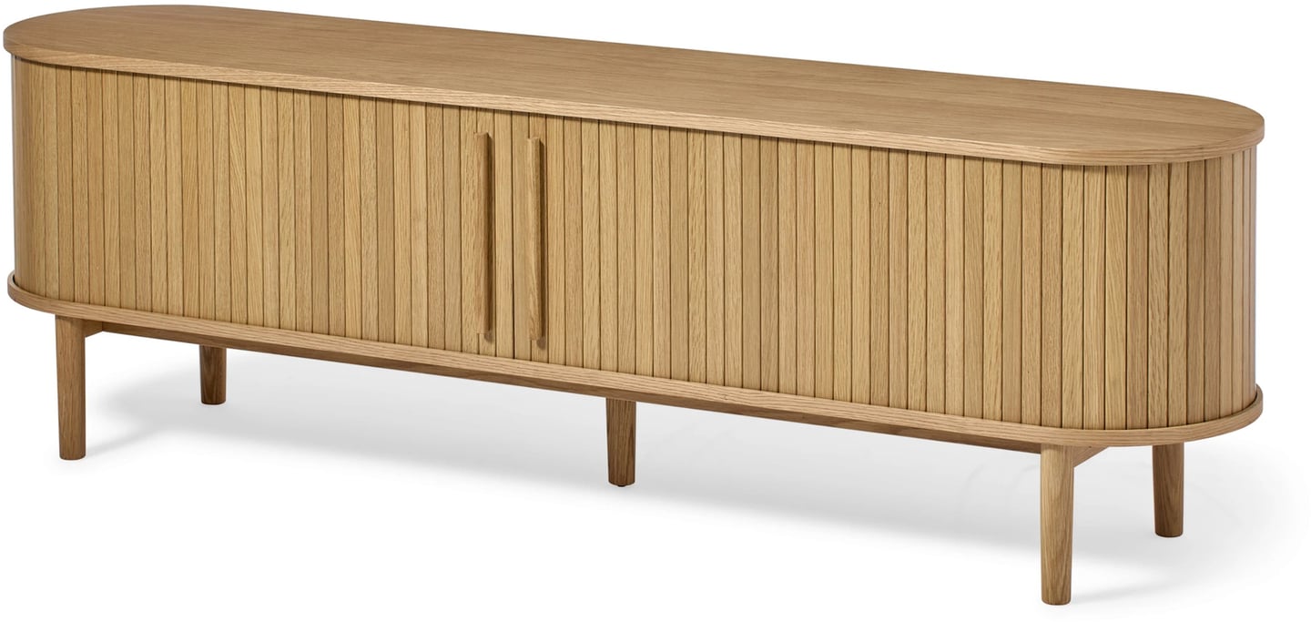 Meta tv-taso 180 cm, natural tammi (viilu)