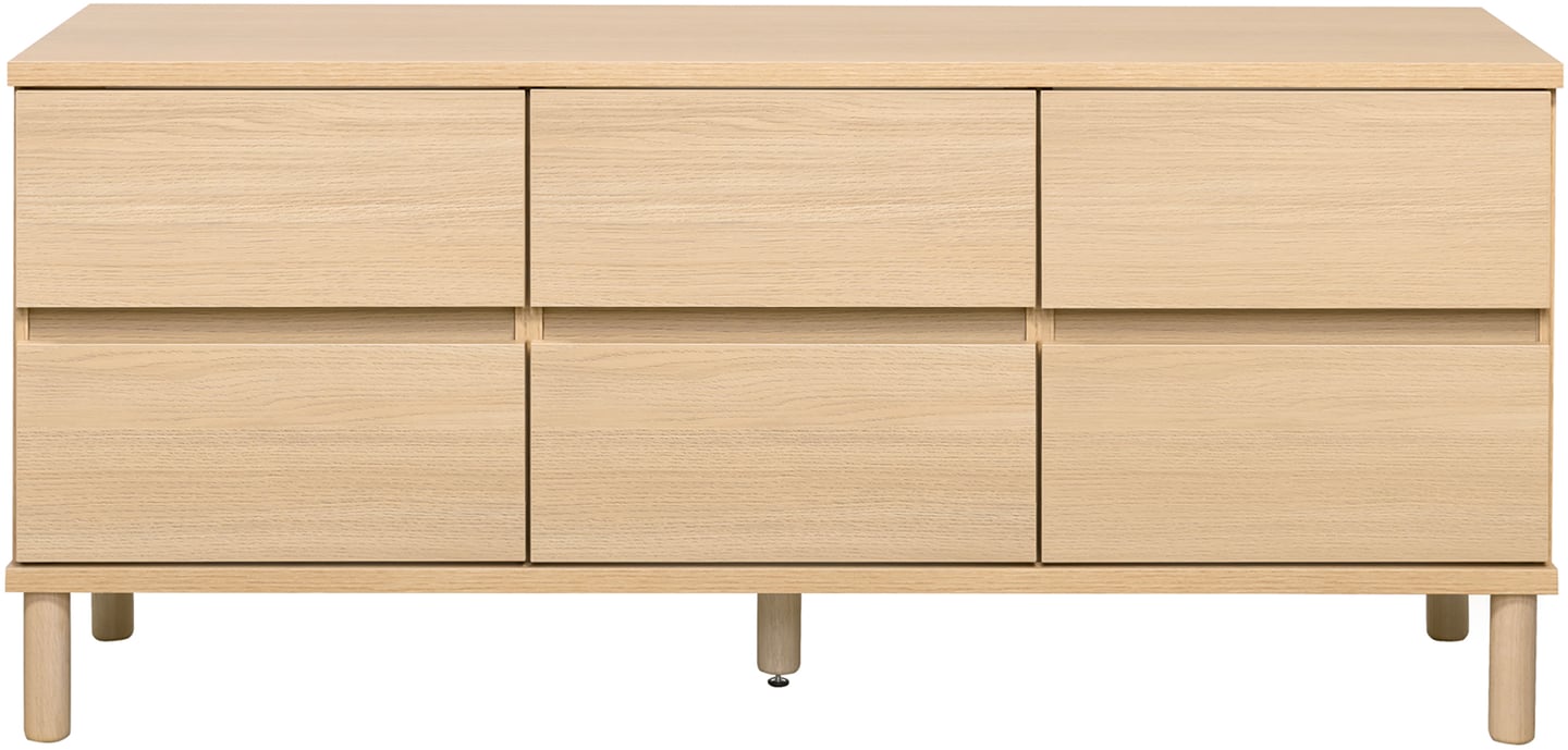 Sata taso nro 36. 138cm 6ltk vaalea tammi, pyöreä jalka