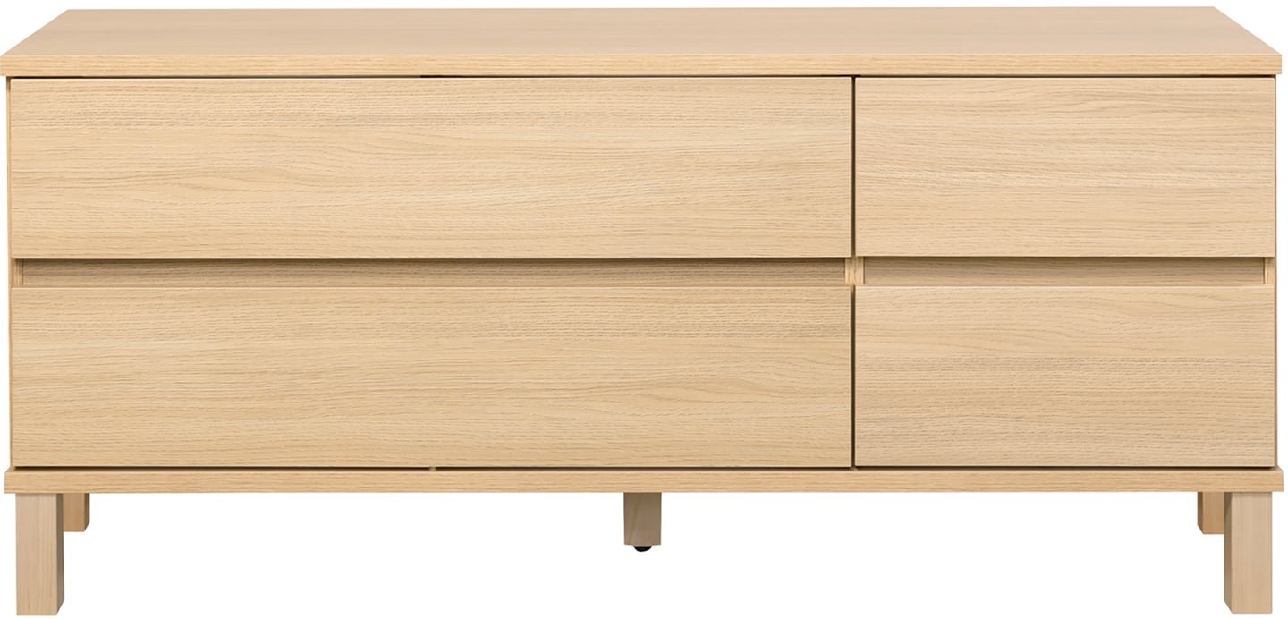 Sata taso nro 35. 138cm 2 lev ltk + 2ltk vaalea tammi, kantikas jalka