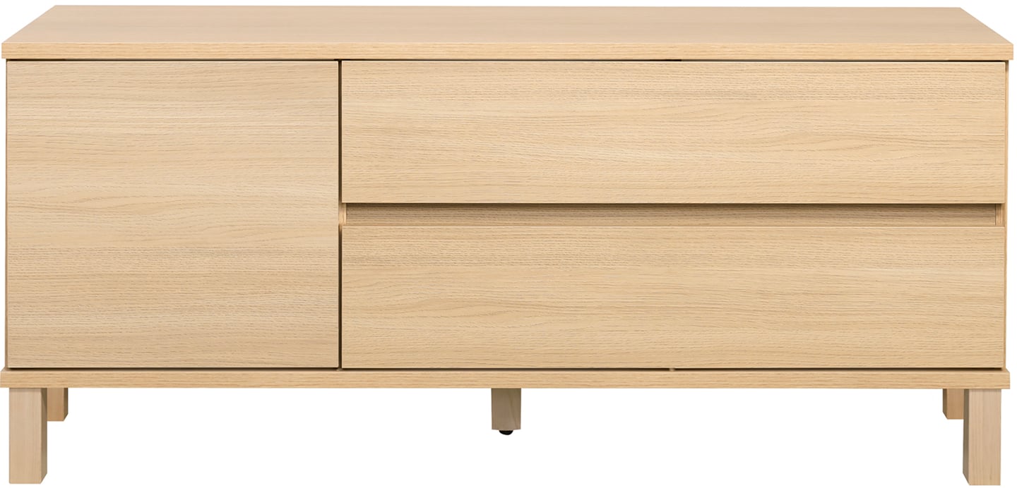 Sata taso nro 37. 138cm 2ltk + ovi vasen vaalea tammi, kantikas jalka