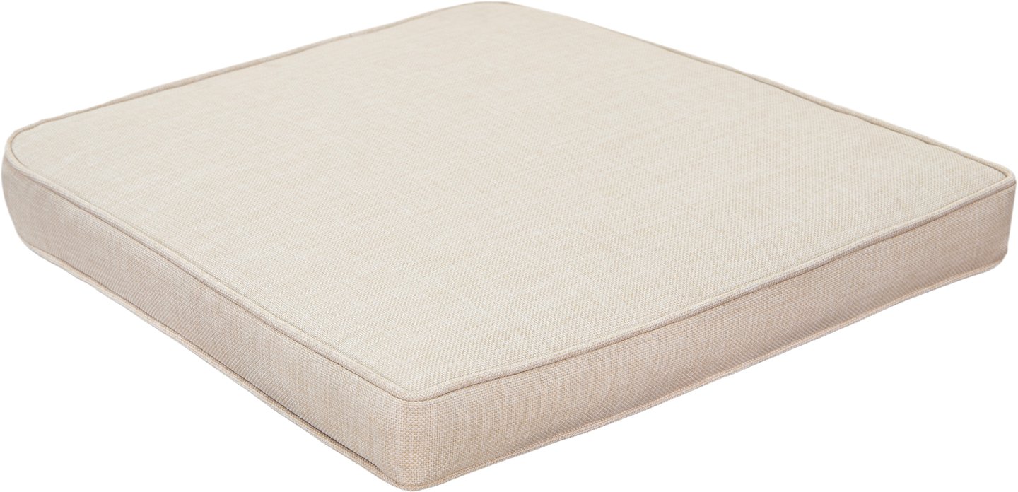 Bolton tuolin pehmuste beige: Tyylikäs beige pehmuste Bolton-tuoliin, täydellinen lisä terassille tai puutarhaan. Mukava ja kestävä, tuo ulkotiloihin tyyliä ja mukavuutta.