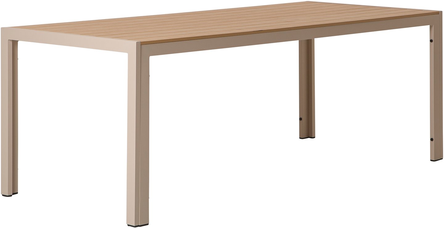 Saarni ruokapöytä 205x90cm alumiini/nonwood (12861)