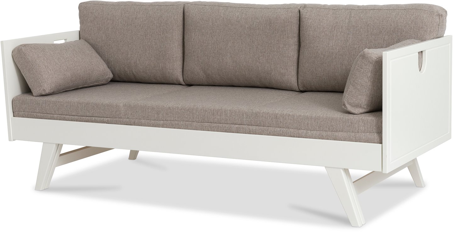 Notte vuodesohva 200cm taittopatjalla (beige), valkoinen