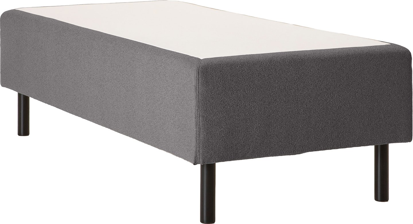 Unelle 500 Viscolux runkopatja 5-vyöh. visco 80x200cm hard, Fano 93 tummanharmaa, mustat puujalat