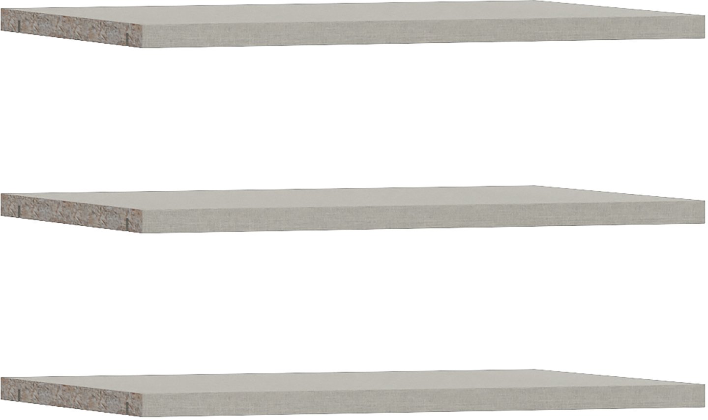 Fittio hyllysarja 3kpl, 120cm kaappiin
