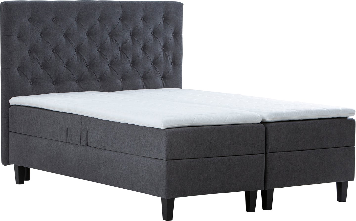 Moon Gold moottorisänky 180x200 + Moon Gold luxus petauspatja + Moon Gold pääty, antrasiitti