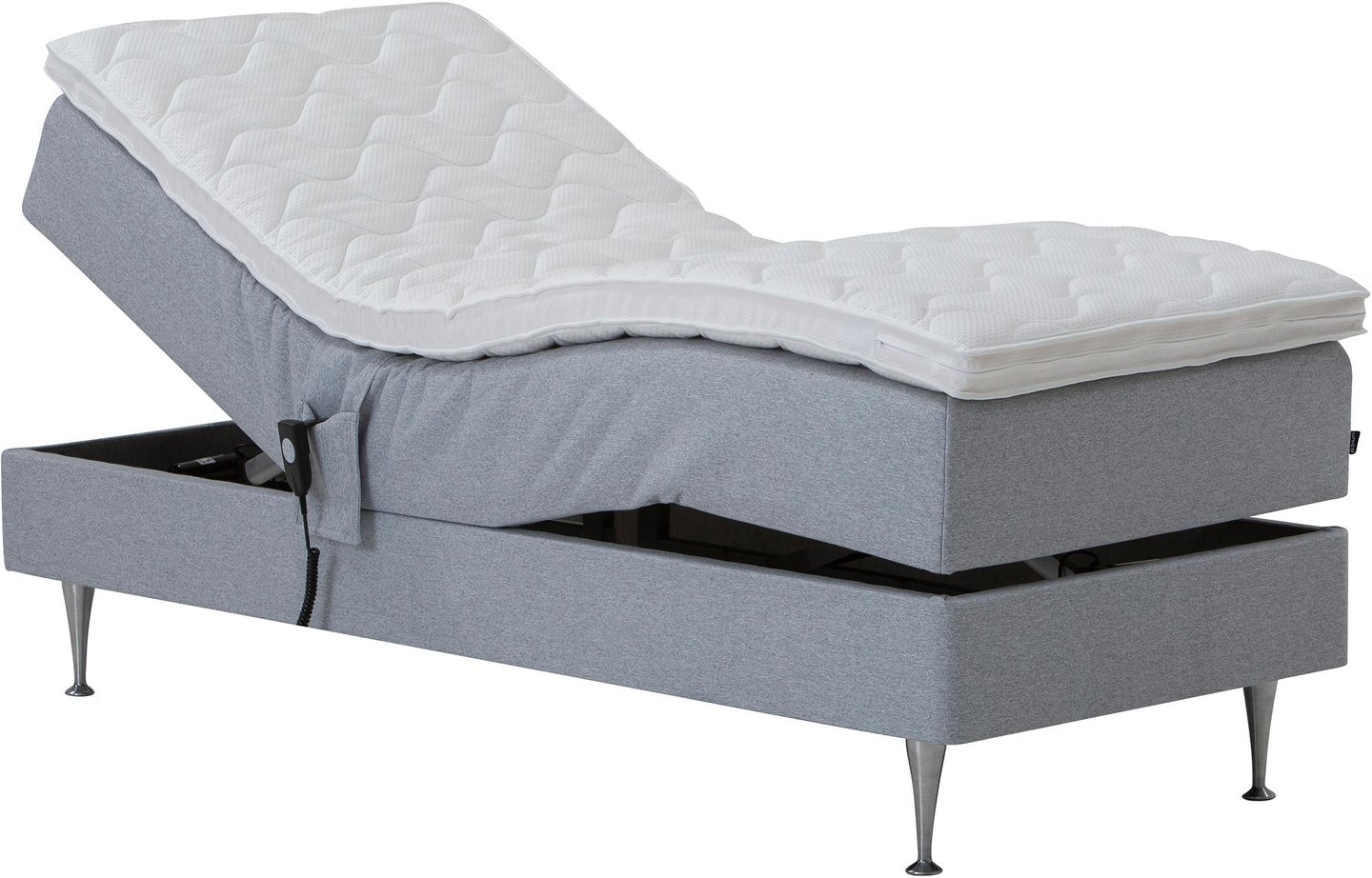 Sense moottorisänky 80x200 cm, memory, vaaleanharmaa (sis. petauspatja): Moottorisänky, leveys 80 cm, moderni vaaleanharmaa. Säädettävä mukavuus makuuhuoneeseen, täydellinen rentoutumiseen ja unensaantiin.