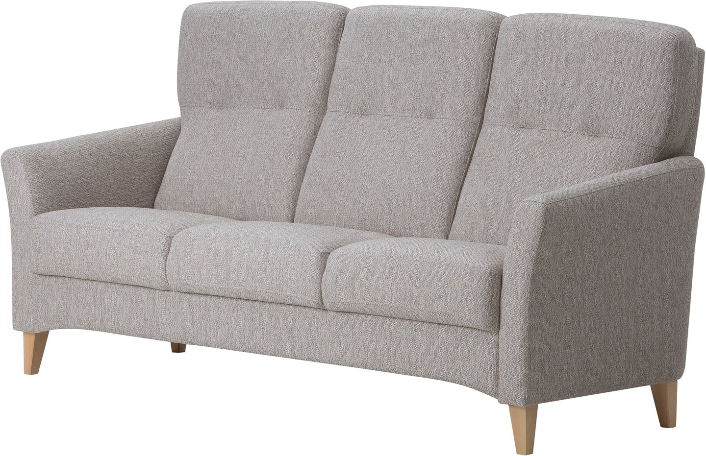 Lisa 3-istuttava sohva, beige: Muokattava 3-istuttava sohva, moderni muotoilu, pehmeä verhoilu. Erinomainen olohuoneeseen, tarjoaa mukavuutta ja tyyliä.