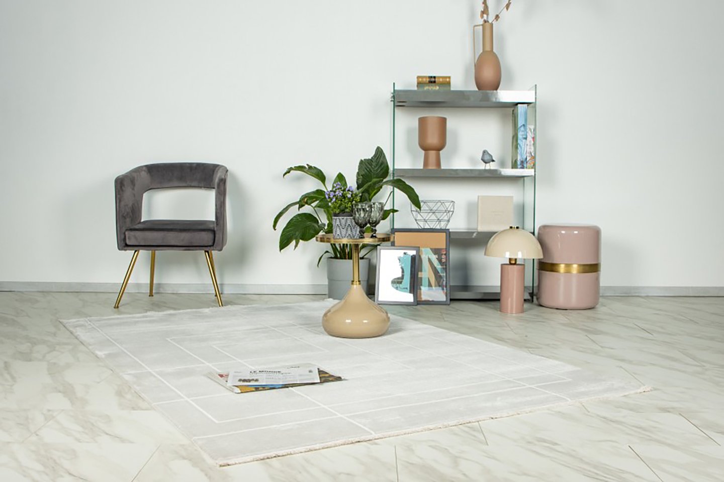 Lalee Home Elif matto 160x230 silver