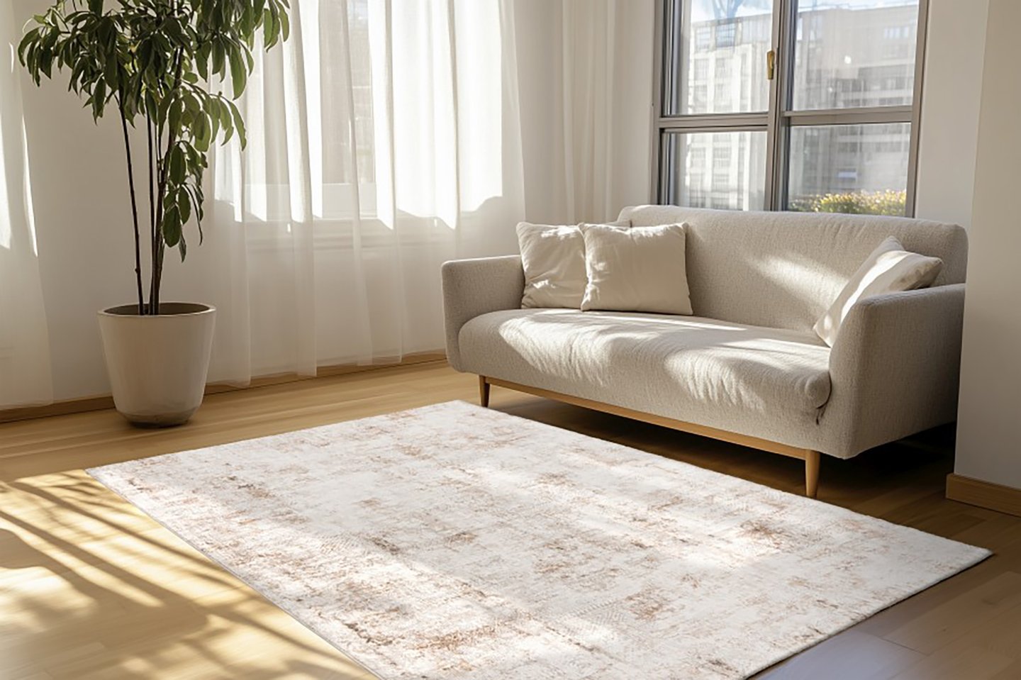Pierre Cardin Lyon matto 200x290 taupe