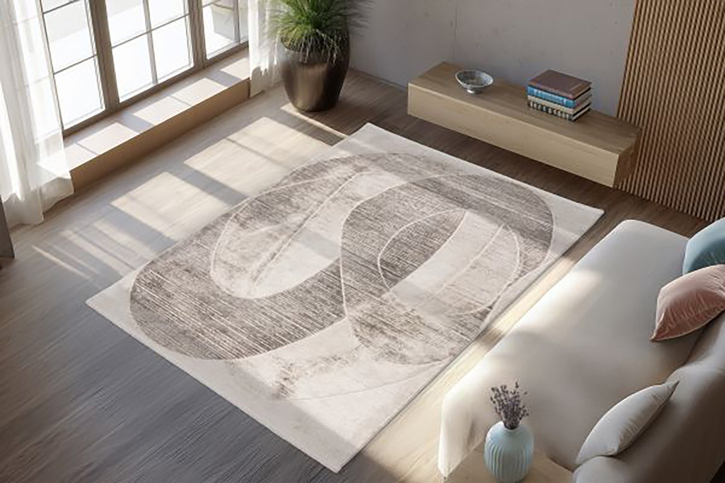 Batucci Modena matto 160x230 602 silver