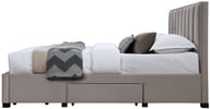 Pikkukuva: Helmi sängynrunko 160cm säilytyslaatikoilla, beige