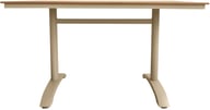 Albury ruokapöytä 130x70 taupe alumiini / tiikki easywood: Tyylikäs Albury-ruokapöytä ulkokäyttöön, mitat 130x70 cm, taupe alumiinia ja tiikkiä. Erinomainen valinta terassille tai parvekkeelle.