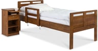 Pikkukuva: Seniori sänky 80x200 nousutuella, pähkinä (reunan korkeus 49cm)