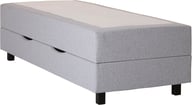 Pikkukuva: Roma Box jenkkisänky 80x200x44, 5-vyöh., säilytystilalla, vaaleanharmaa