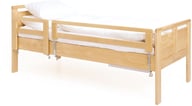 Pikkukuva: Seniori sänky 90x200 nousutuella & turvalaidalla, pyökki (reunan korkeus 49cm)