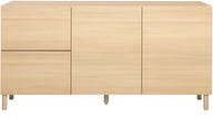 Pikkukuva: Lakeus senkki nro 5. 148 cm vaalea tammi, puujalka