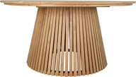 Deco ruokapöytä pyöreä 150cm natural tiikki: Tyylikäs pyöreä ulkoruokapöytä, halkaisija 150 cm, luonnollista tiikkiä. Erinomainen valinta terassille tai puutarhaan. Kestävä ja elegantti.