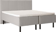 Pikkukuva: Unelle 500 Viscolux runkopatjasetti 5-vyöh. visco 160x200cm hard/medium, Fano 80 vaaleanharmaa, mustat puujalat (sis. Memory-petauspatja hard + raita-pääty)
