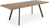 Pikkukuva: Rupert ruokapöytä jatkettava 140cm - 180cm, pähkinä/musta
