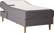 Pikkukuva: Unelle 500 Viscolux moottorisänky 5-vyöh. visco 90x200cm medium, Fano 93 tummanharmaa, tammijalat