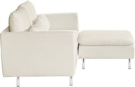 Lotti 2-istuttava divaanisohva, beige: Beige 2-istuttava divaanisohva, moderni muotoilu, pehmeä kangas, täydellinen olohuoneeseen tai vierashuoneeseen. Mukava ja tyylikäs valinta!