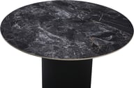 North Collection Kalida ruokapöytä pyöreä 120cm musta: Tyylikäs musta pyöreä ruokapöytä, täydellinen kahdelle tai neljälle. Sopii moderniin ruokailutilaan tai keittiöön. Kestävä ja elegantti design.