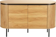 Pikkukuva: Taika senkki 120x40x76cm, tammen värinen melamiini​ / mustat jalat