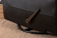 Pikkukuva: Loungea Colorado recliner-tuoli keinuva/pyörivä, musta nahka/keinonahka