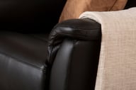 Pikkukuva: Loungea Colorado recliner-tuoli nostomekanismilla musta nahka/keinonahka