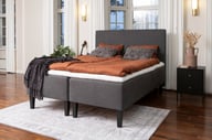 Pikkukuva: Moon Gold runkopatjasetti 160x200 pocket + Moon Gold Luxus petauspatja + Moon Bronze pääty, antrasiitti