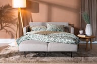 Pikkukuva: Nobe 2-istuttava vuodesohva 140cm beige, saarni jalka