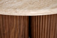 Pikkukuva: Harvey sohvapöytä matala, pähkinä / travertine