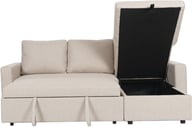 Pikkukuva: Stanley vuodedivaanisohva, beige (vaihdettava kätisyys)